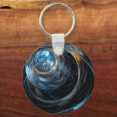 Wereldwijde Abstracte Art Sleutelhanger (Voorkant)