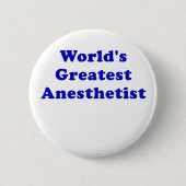 Wereldwijde anesthesist ronde button 5,7 cm (Voorkant)