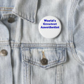 Wereldwijde anesthesist ronde button 5,7 cm (In situ)