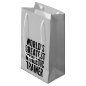Wereldwijde Athletic Trainer Klein Cadeauzakje (Voorkant Gekanteld)