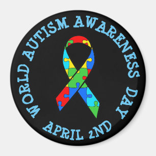 Wereldwijde Autisme Bewustdag 2 april Magnet
