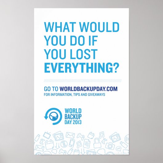 Wereldwijde back-updag Poster (Voorkant)