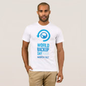 Wereldwijde back-updag t-shirt (Voorkant volledig)
