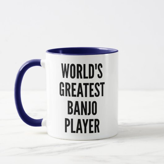Wereldwijde Banjo Player Mok (Links)