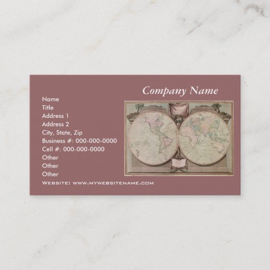 WERELDWIJDE BEDRIJFSEXECUTIVE VISITEKAARTJE REEKS (Voorkant)