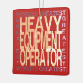 Wereldwijde beheerder van zware apparatuur keramisch ornament (Links)