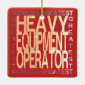 Wereldwijde beheerder van zware apparatuur keramisch ornament (Achterkant)