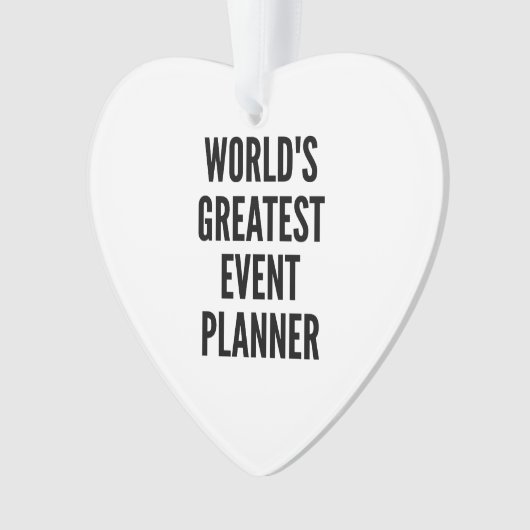 Wereldwijde belangrijkste gebeurtenissenplanner ornament (voorkant)