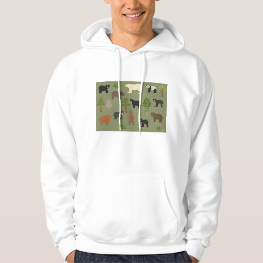 Wereldwijde Beren Hoodie (Voorkant)