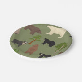 Wereldwijde Beren Papieren Bordje (Gekanteld)