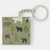 Wereldwijde Beren Sleutelhanger (Achterkant)