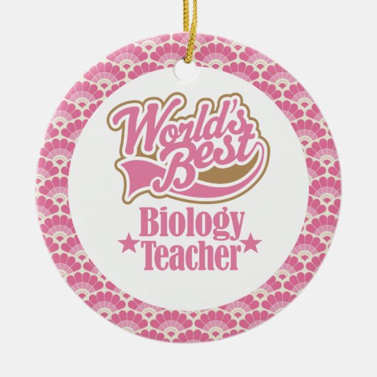 Wereldwijde beste biologie-leraar Gift Ornament (Voorkant)