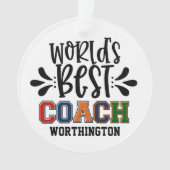 Wereldwijde Beste coach Ornament (voorkant)