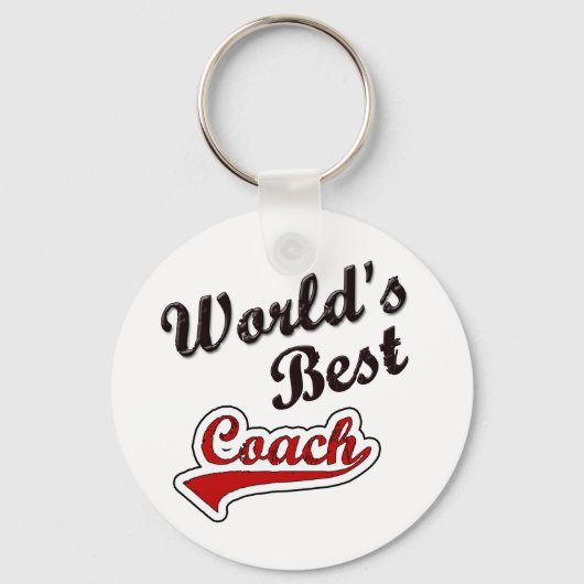 Wereldwijde Beste coach Sleutelhanger (Voorkant)