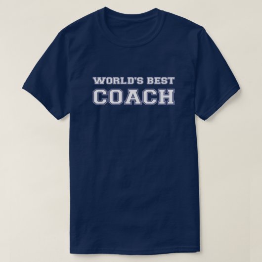 Wereldwijde Beste coach T-shirt (Design voorkant)
