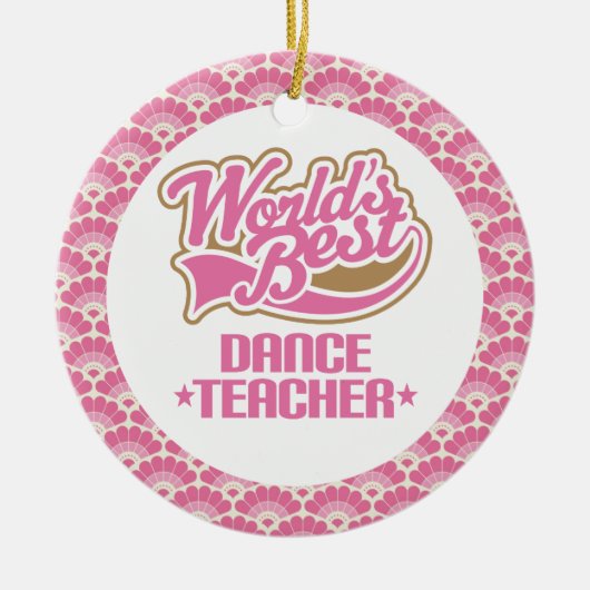 Wereldwijde beste dansdocent Gift Ornament (Voorkant)