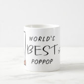 Wereldwijde beste Poppop Custom Photo Name Year Koffiemok (Center)