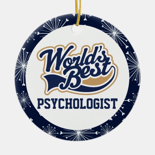 Wereldwijde beste psycholoog Gift Keramisch Ornament (Voorkant)
