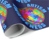 Wereldwijde bewustwording van autisme cadeaupapier (Rol Hoek)
