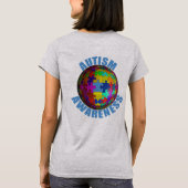 Wereldwijde bewustwording van autisme t-shirt (Achterkant)