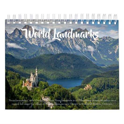 Wereldwijde bezienswaardigheden kalender (Hoes)