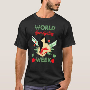 Wereldwijde borstvoeding t-shirt