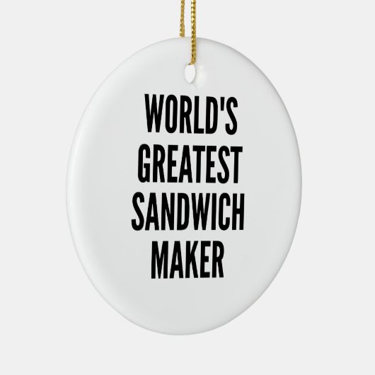 Wereldwijde broodjesmaker keramisch ornament (Rechts)