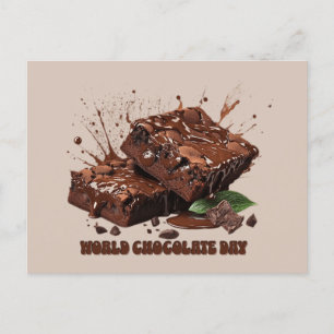 Wereldwijde chocoladedag briefkaart