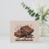Wereldwijde chocoladedag briefkaart (Staand voorkant)