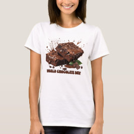 Wereldwijde chocoladedag t-shirt