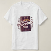 Wereldwijde chocoladedag t-shirt (Design voorkant)