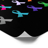 Wereldwijde Christelijk kostuum over kanker R Poster (Hoek)