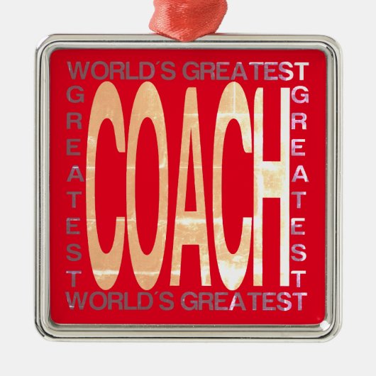 Wereldwijde coach metalen ornament (Voorkant)