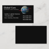 Wereldwijde communicatietechnologie contactkaartje (Voorkant / Achterkant)