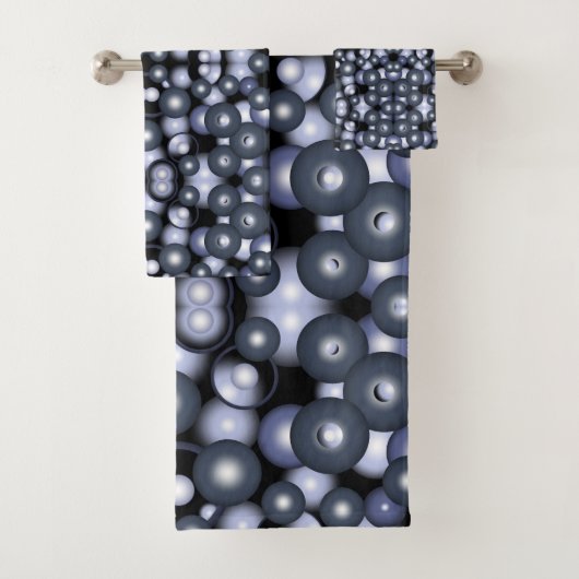 Wereldwijde concentrische cirkel orbitale Abstract Bad Handdoek (Insitu)