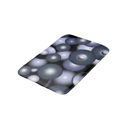 Wereldwijde concentrische cirkel orbitale Abstract Badmat (Gekanteld)