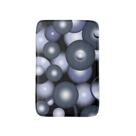 Wereldwijde concentrische cirkel orbitale Abstract Badmat (Voorkant Verticaal)