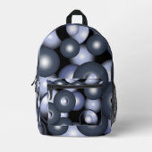 Wereldwijde concentrische cirkel orbitale Abstract Bedrukte Rugzak (Voorkant)