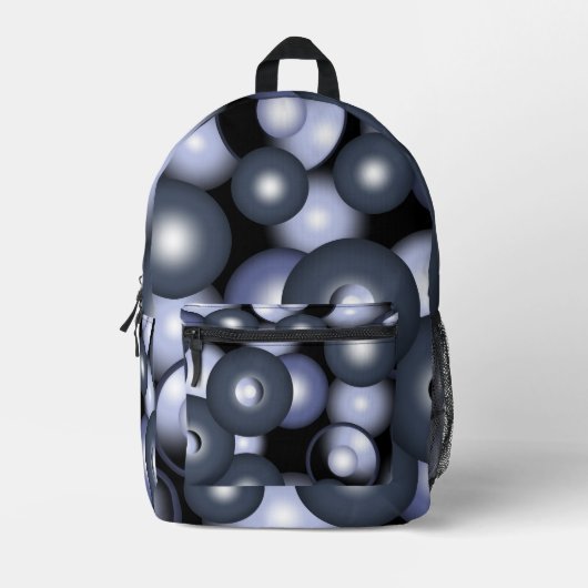 Wereldwijde concentrische cirkel orbitale Abstract Bedrukte Rugzak (Voorkant)