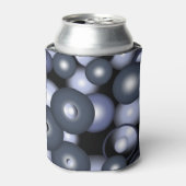 Wereldwijde concentrische cirkel orbitale Abstract Blikjeskoeler (Blikje Voorkant)