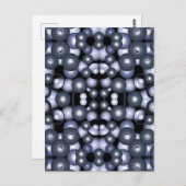 Wereldwijde concentrische cirkel orbitale Abstract Briefkaart (Voorkant / Achterkant)