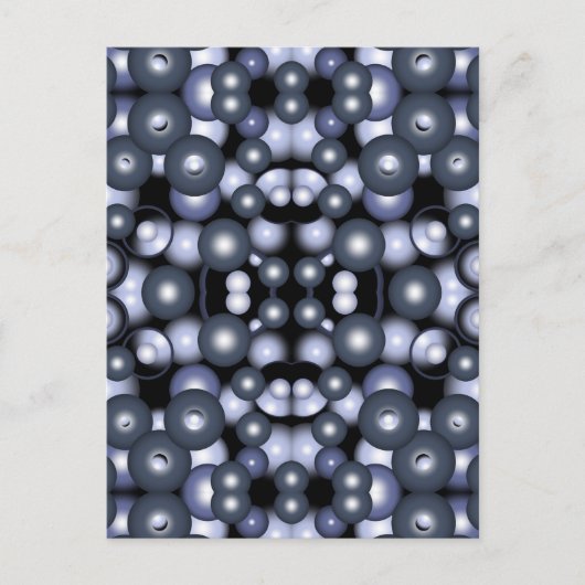 Wereldwijde concentrische cirkel orbitale Abstract Briefkaart (Voorkant)