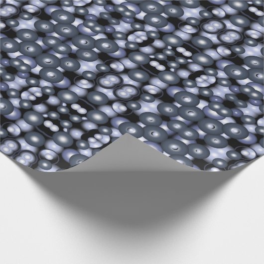 Wereldwijde concentrische cirkel orbitale Abstract Cadeaupapier (Hoek)