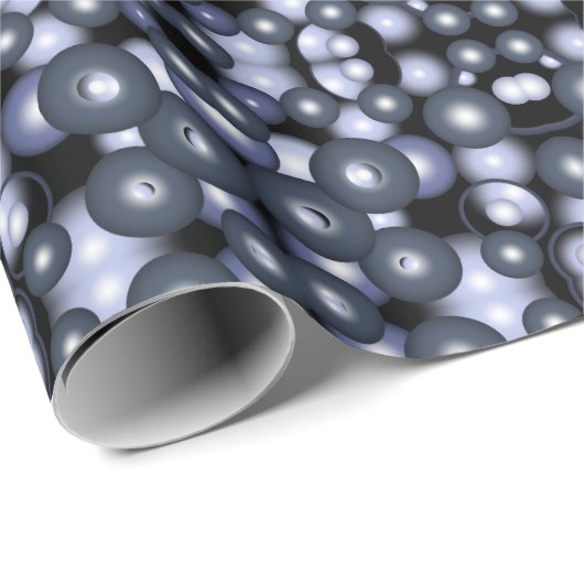 Wereldwijde concentrische cirkel orbitale Abstract Cadeaupapier (Rol Hoek)