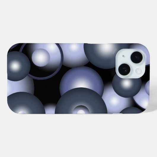 Wereldwijde concentrische cirkel orbitale Abstract Case-Mate iPhone Case (Achterkant (horizontaal))