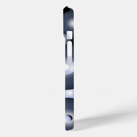 Wereldwijde concentrische cirkel orbitale Abstract Case-Mate iPhone Case (Achterkant / Links)