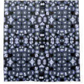 Wereldwijde concentrische cirkel orbitale Abstract Douchegordijn (Voorkant)