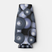 Wereldwijde concentrische cirkel orbitale Abstract Flesjeskoeler (Voorkant)