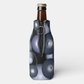 Wereldwijde concentrische cirkel orbitale Abstract Flesjeskoeler (Fles Achterkant)