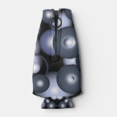 Wereldwijde concentrische cirkel orbitale Abstract Flesjeskoeler (Achterkant)